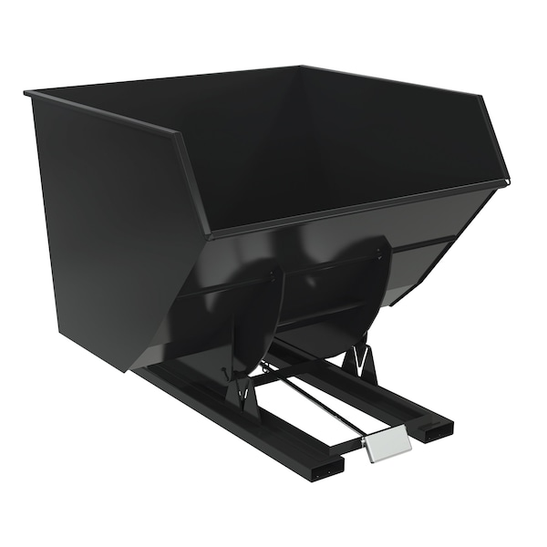 Vestil SELF-DUMP HOPPER HD 4 CU YD 6K BLK SEMI/GLOSS D-400-HD-BLK-SG - main